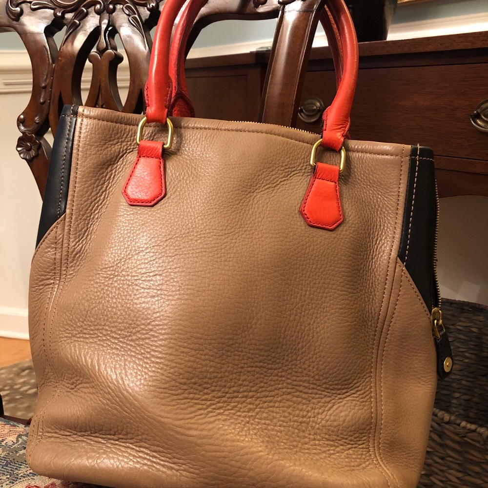 J Crew Biennial Color Block Tote